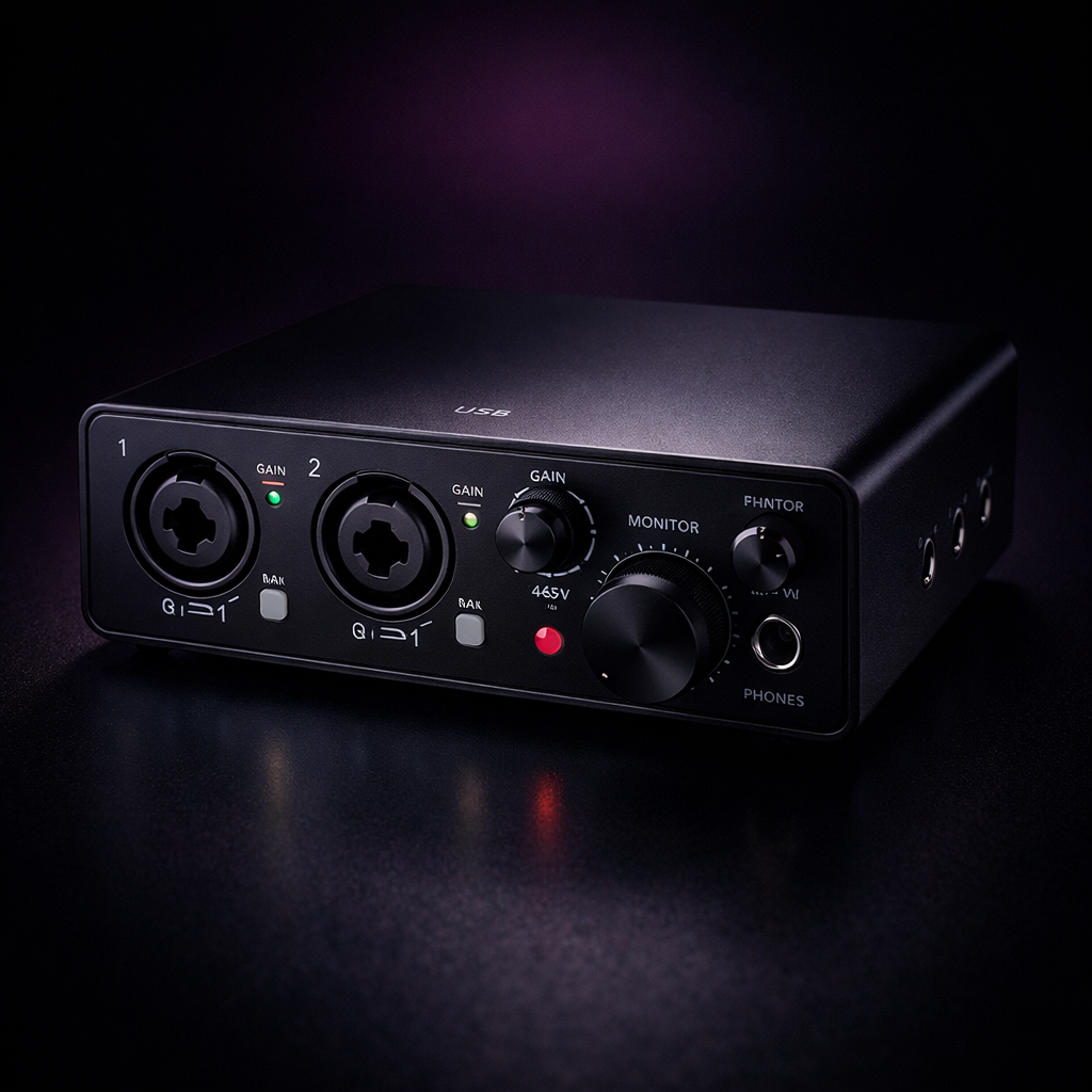 Interface de Áudio USB 2 Canais
