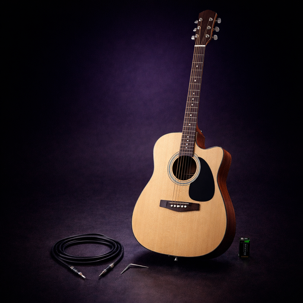 Guitarra Electroacústica com Equalizador