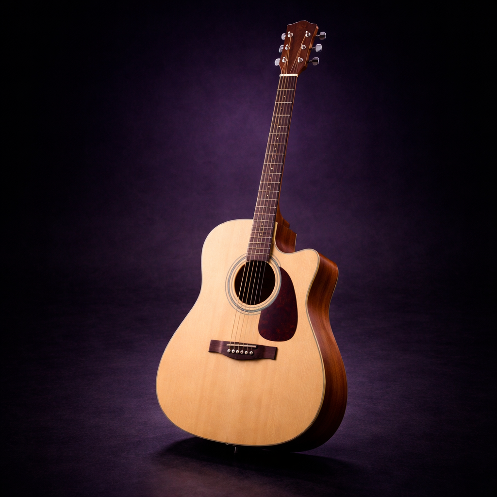 Guitarra Acústica Folk Cutaway